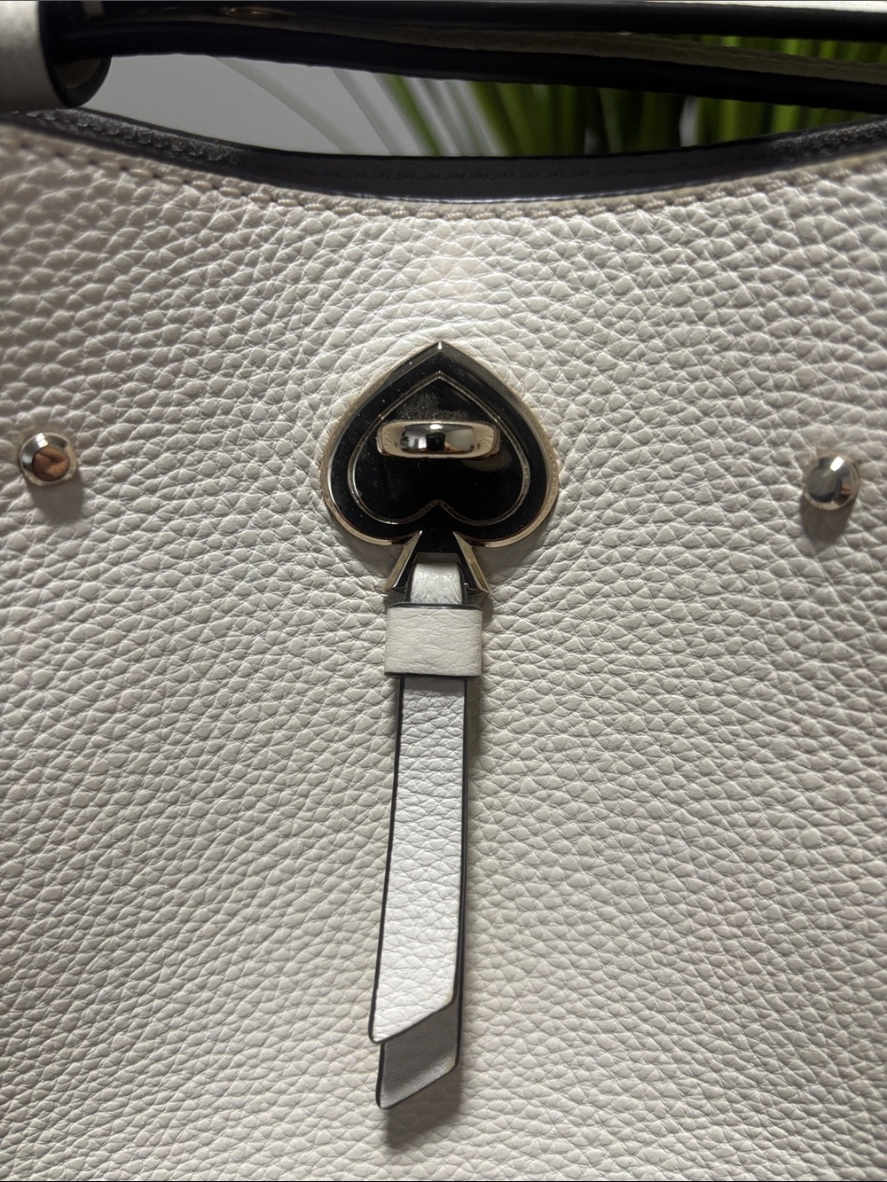 kate spade White Pebbled Leather Crossbody Bucket Bag - Picture 11 of 12
